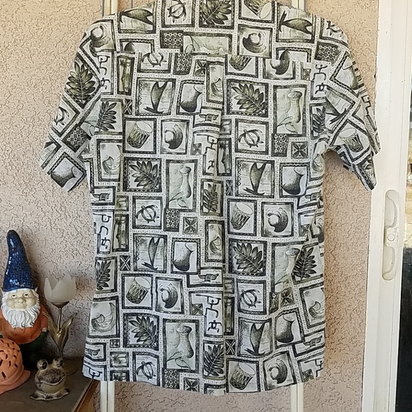Vtg HAWAIIAN Tribal SHIRT Made in Hawaii Shirt M - Picture 5 of 5